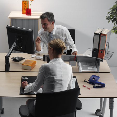 Novus Schreibtisch Reling 100 cm