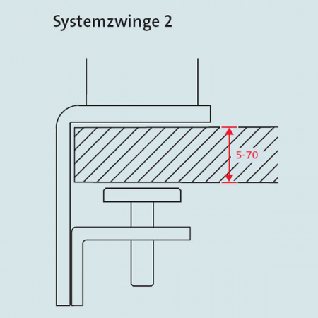 Novus TSS545SZ2 Schreibtisch S�ule mit Systemzwinge2