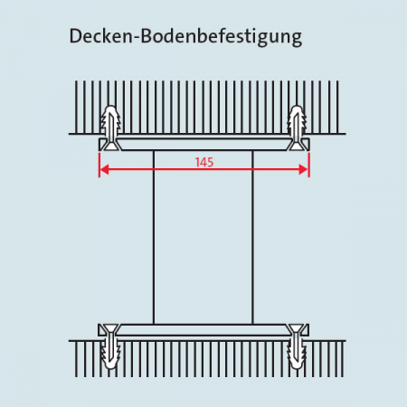 Novus TSS2500D S�ule f�r Boden- und Deckenbefestigung