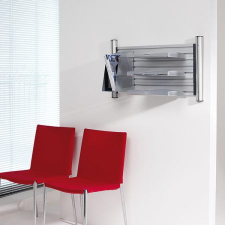 Novus Schreibtisch Trennwand SlatWall 120